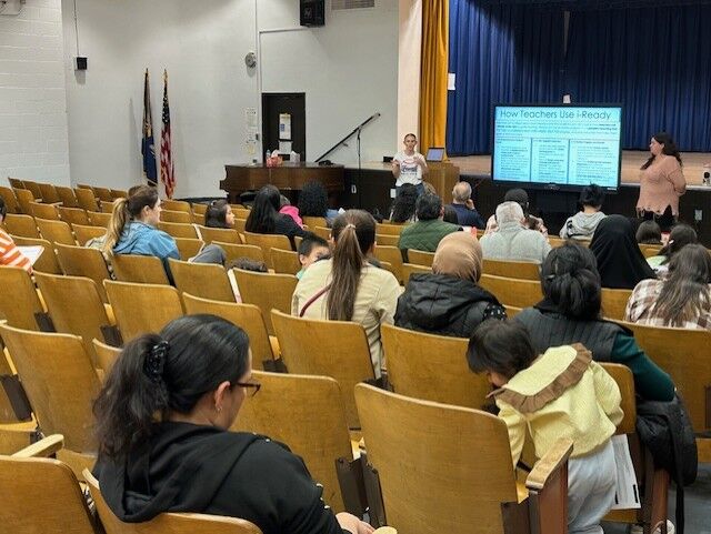 iReady Parent Workshop — parents attending presentation